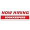 Signmission Now Hiring Bookkeepers Banner Apply Inside Accepting Application Single Sided B-72-30205 - alternate 1